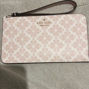Kate Spade Light Pink Floral Wristlet
